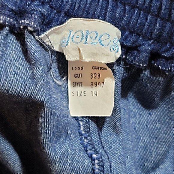 Women's Vintage Wide Leg Denim Jeans 14 Jones - Picture 9 of 9